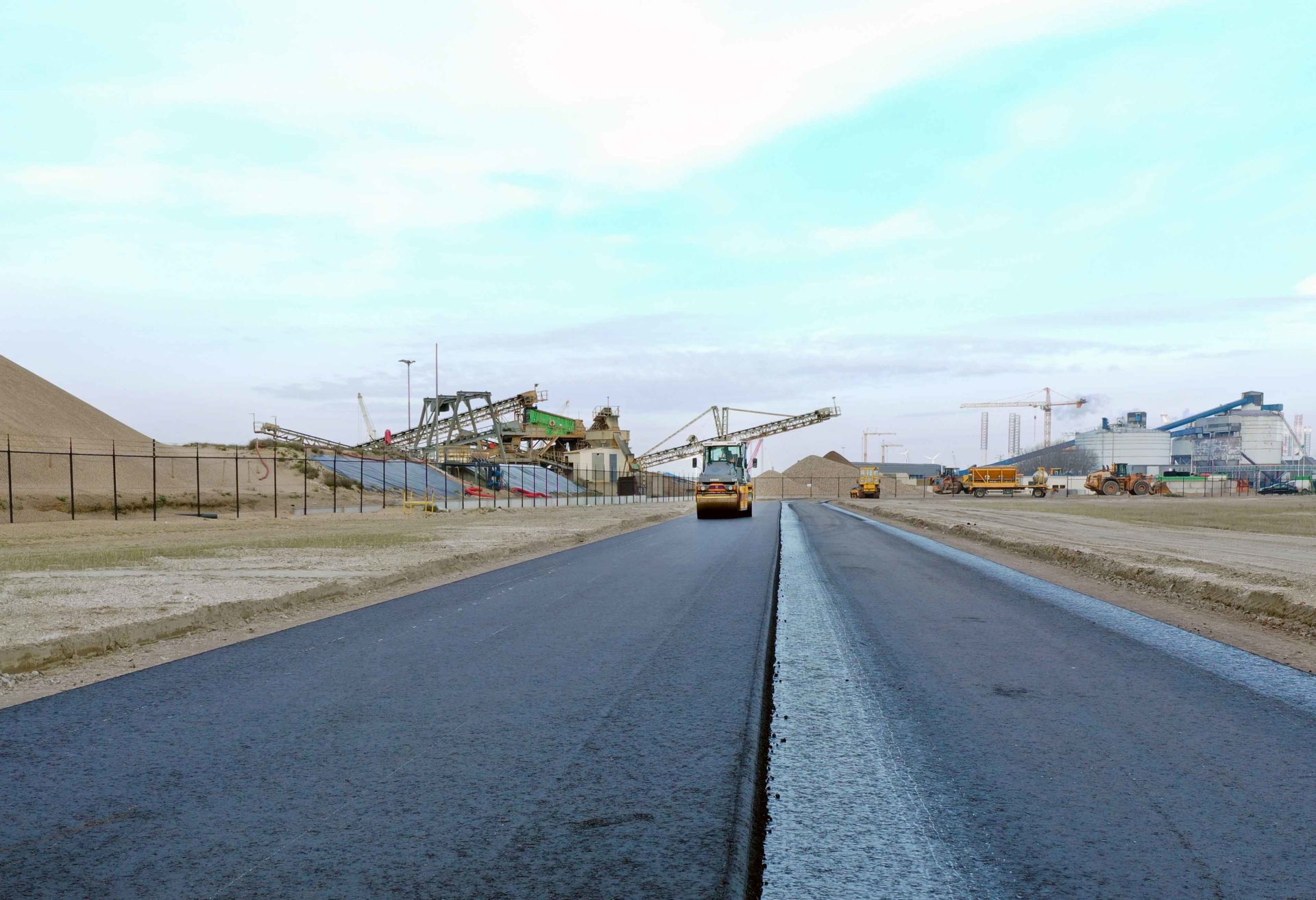 Bio-asphalt road in Vlissingen put into use